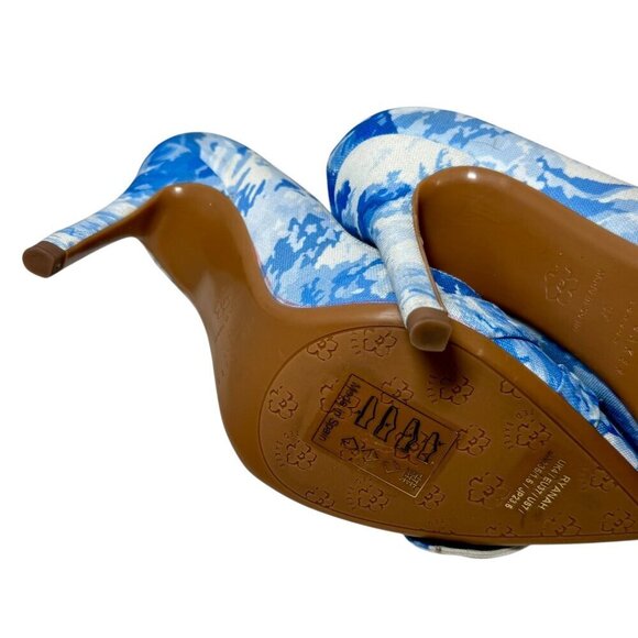 Ted Baker London French Floral Ryanah Bow Pointed Toe Pumps Women Sz 7 - Picture 10 of 10